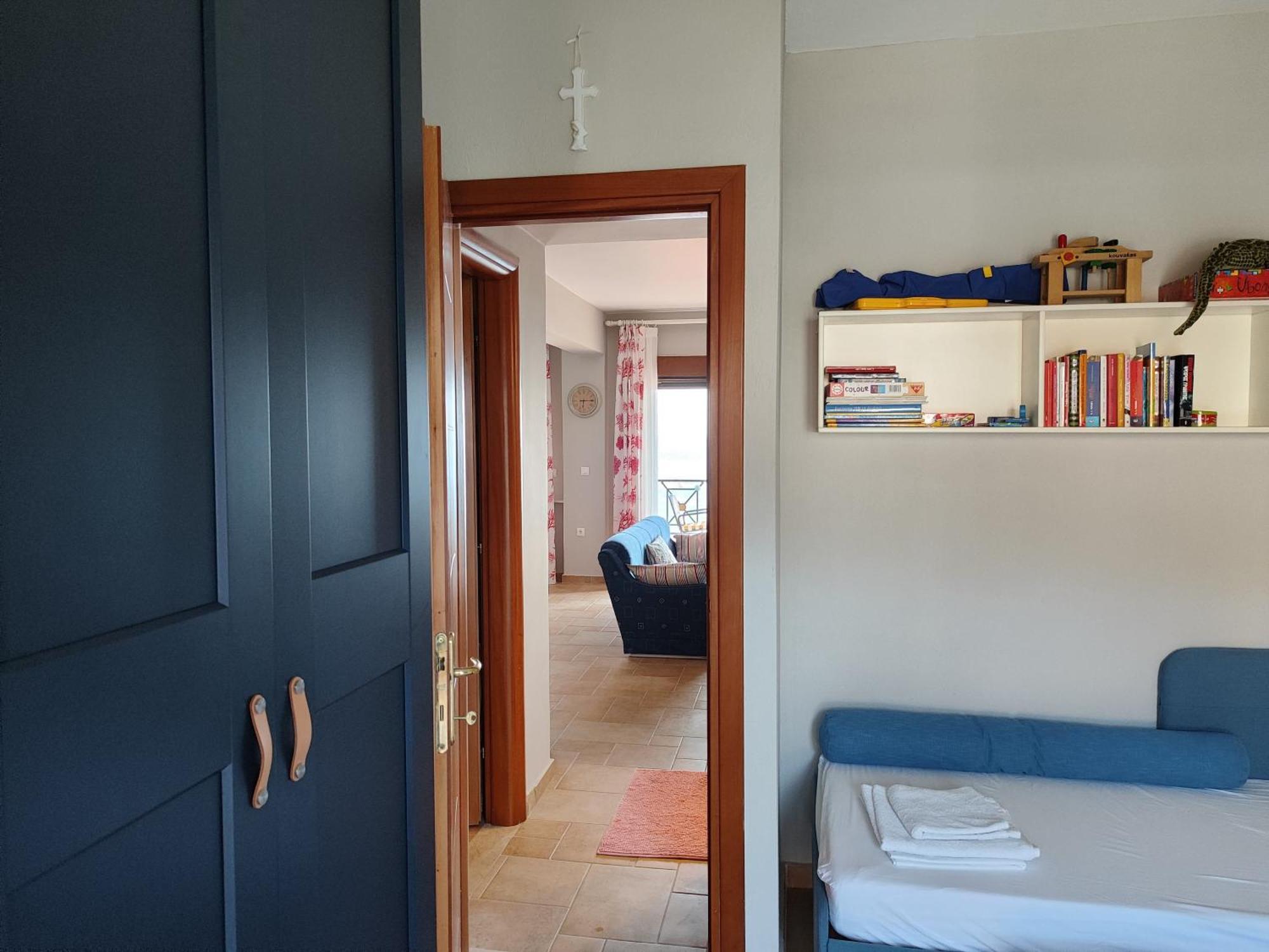 Navy Blue Lejlighed Nea Skioni Eksteriør billede